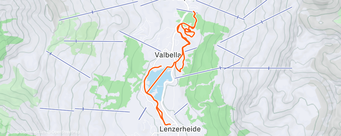 Карта физической активности (Ski nordique le matin)