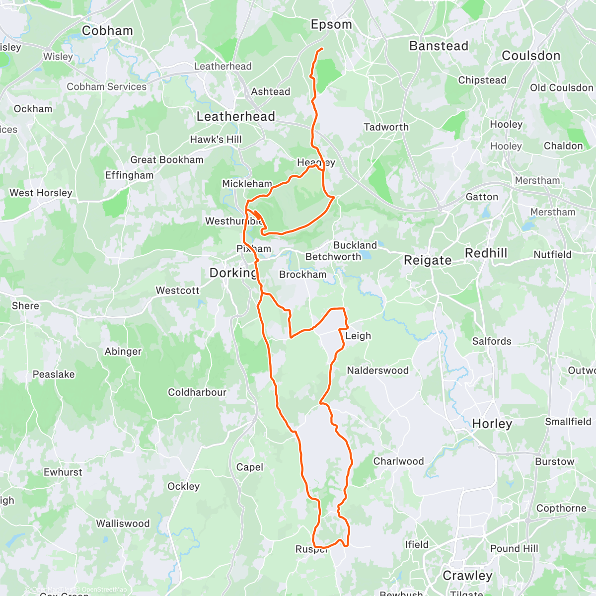 Map of the activity, Wanyudo winter training