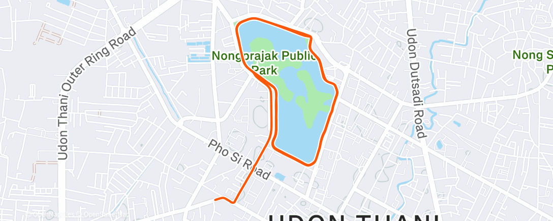 Map of the activity, Afternoon Ride