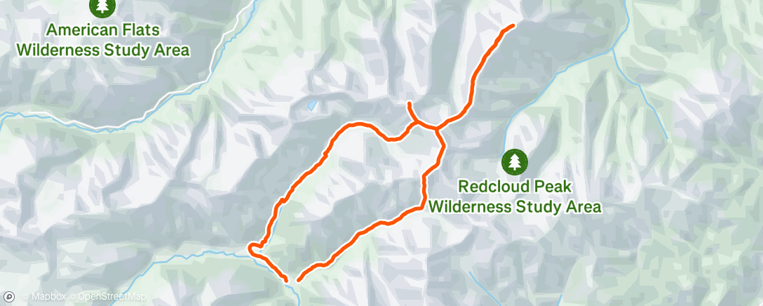 Map of the activity, Night Hike