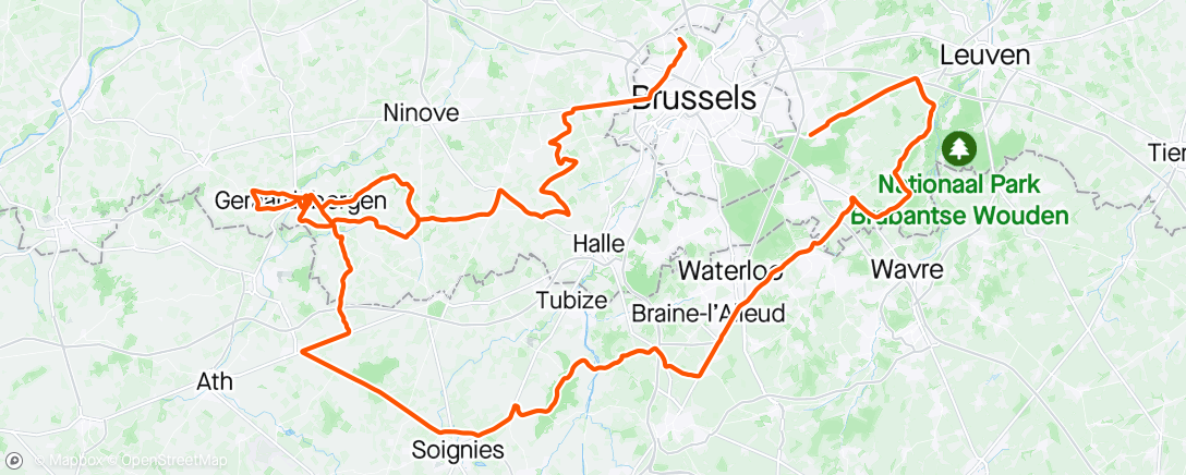 Map of the activity, Brussels Classic