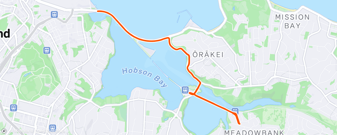 Map of the activity, Lunch Run