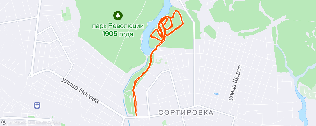 Map of the activity, Бег 🏃 Гриша