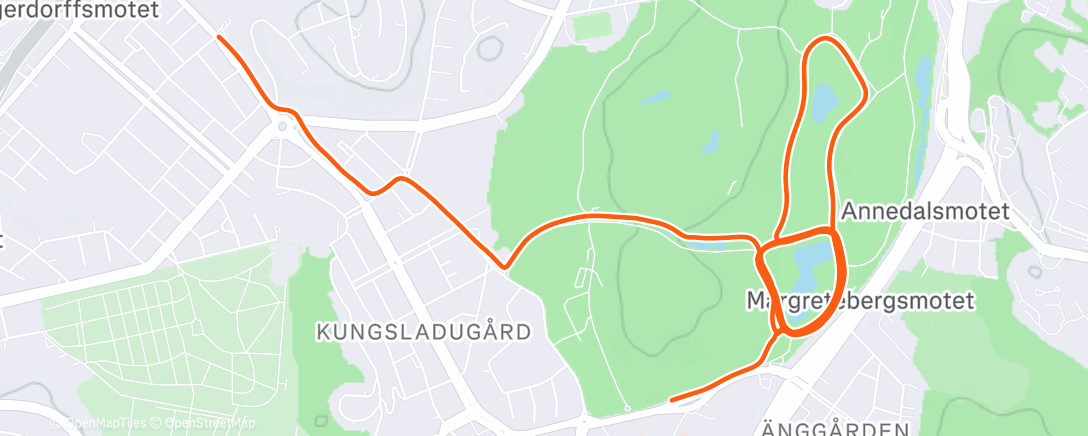 Map of the activity, Tusingar 🏃🏻