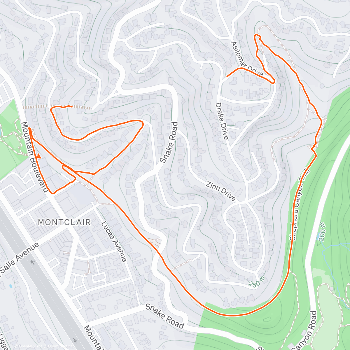 Map of the activity, Coffee hike