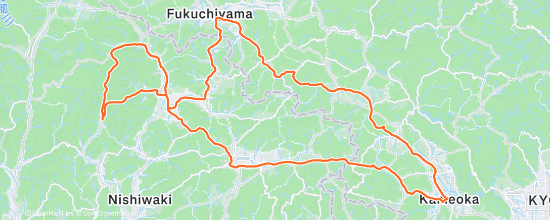 Map of the activity, 朝のライド