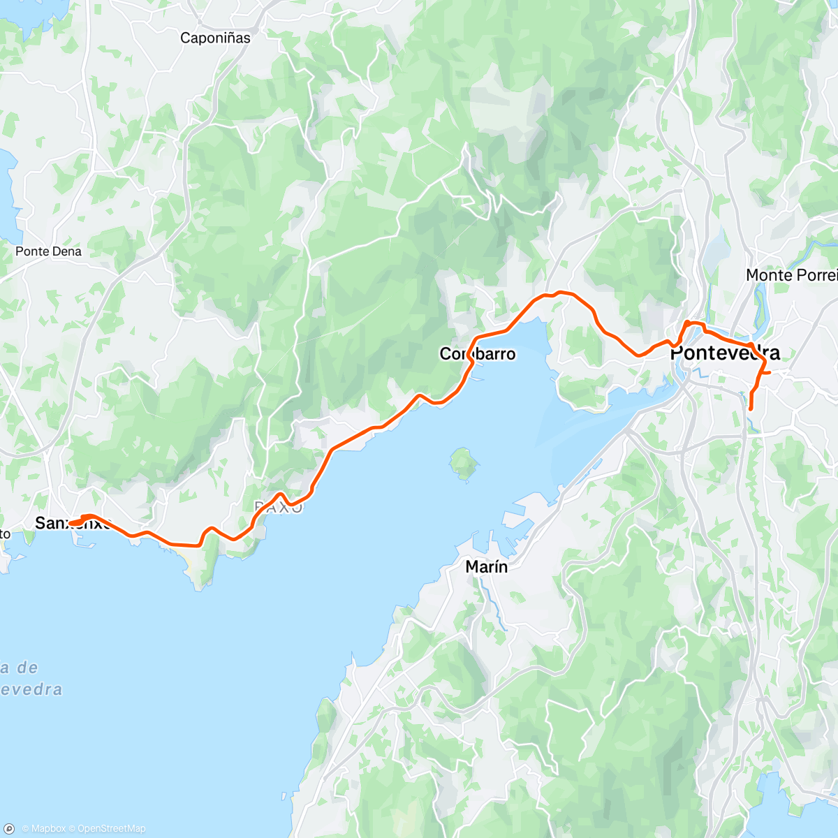 Map of the activity, Out to the Holiday resort area for a coffee