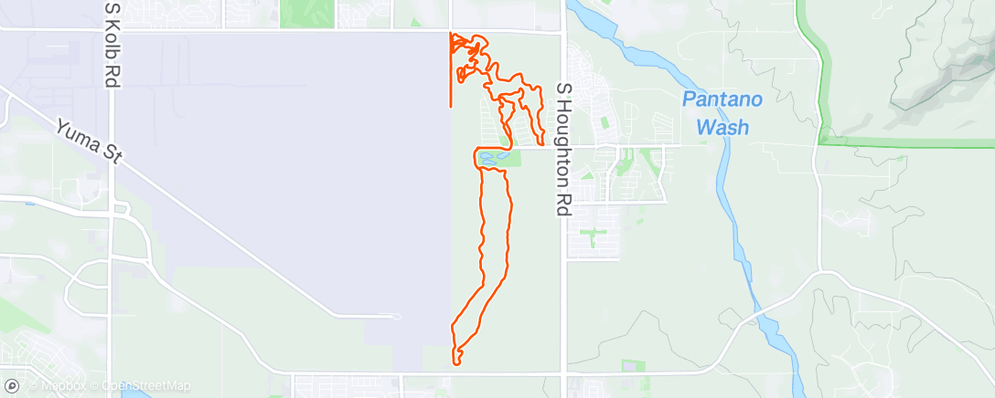 Map of the activity, Lunch Ride