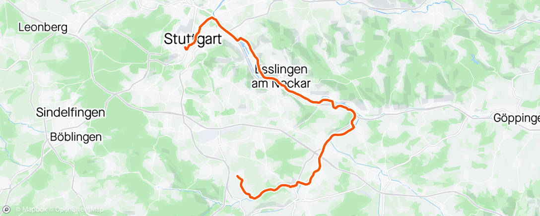 Mapa de la actividad, Gravel-Fahrt am Nachmittag