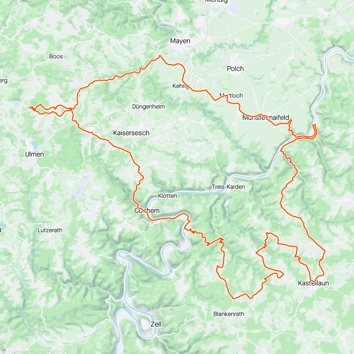 Map of the activity, 13/05/2024 Center Parcs - Park Eifel. Day 3