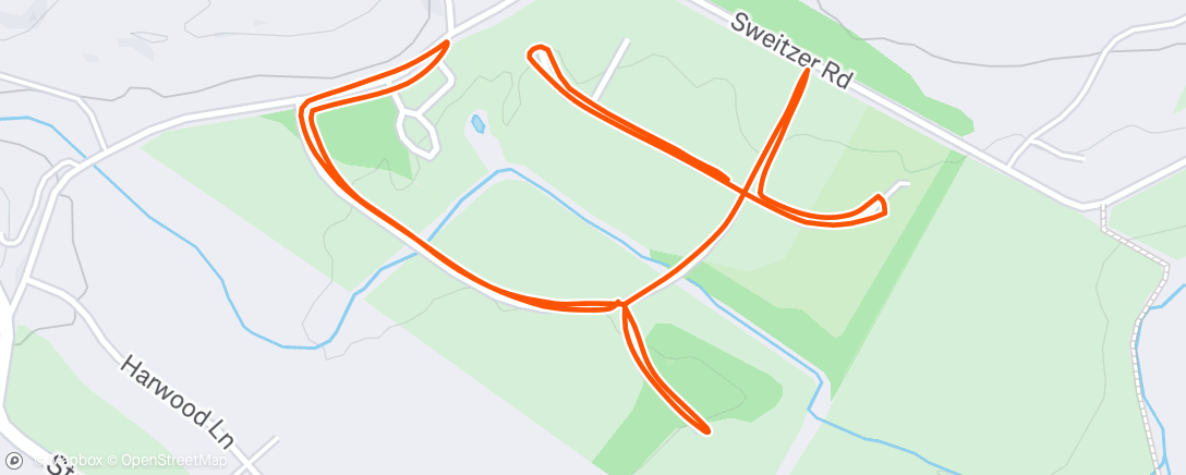 Map of the activity, Morning Run