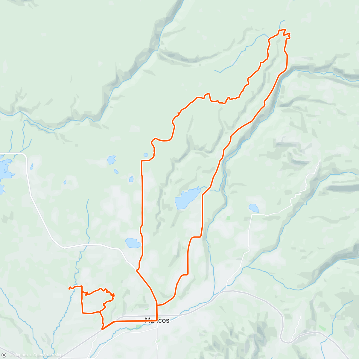 Map of the activity, Chicken horse