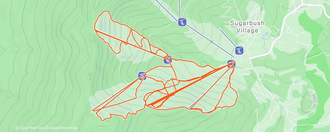 Map of the activity, Morning Alpine Ski