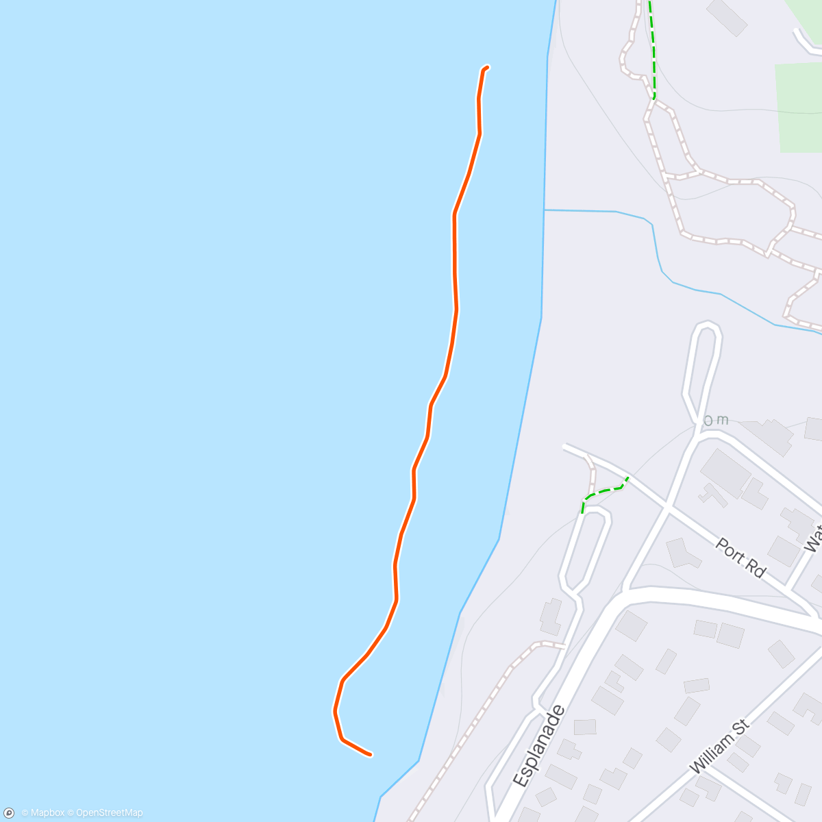 Map of the activity, Ocean training 🏋️‍♀️