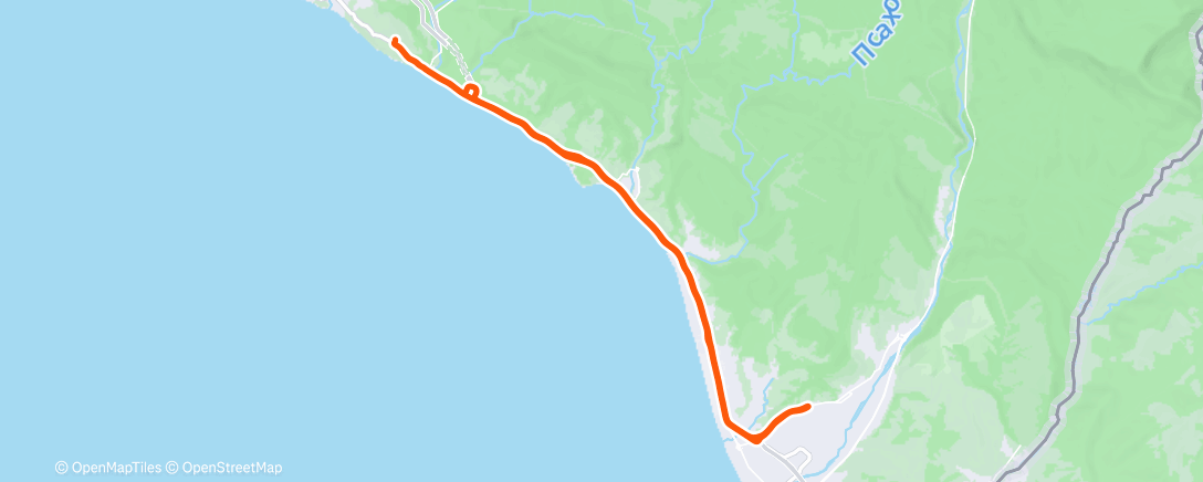 Map of the activity, Утренний велозаезд