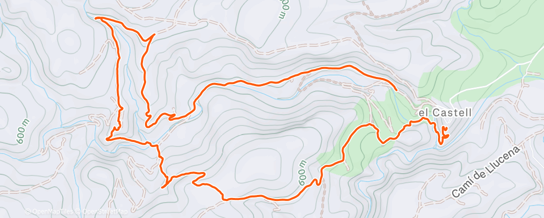 Map of the activity, Atzeneta