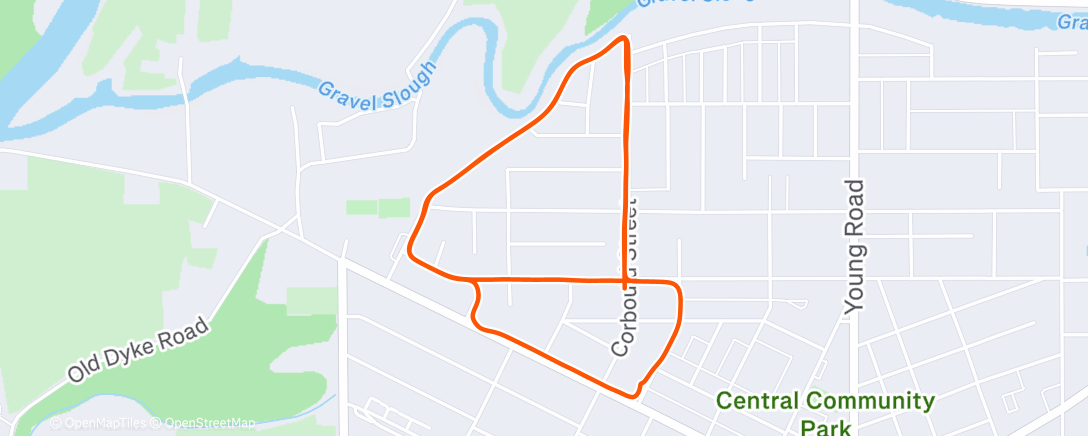 Map of the activity, Afternoon Walk