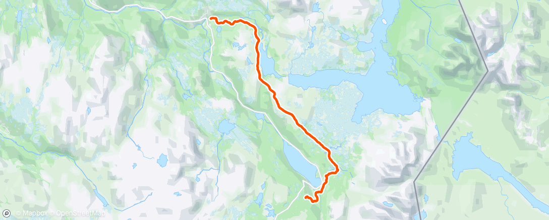 Map of the activity, Stugudal - Ås