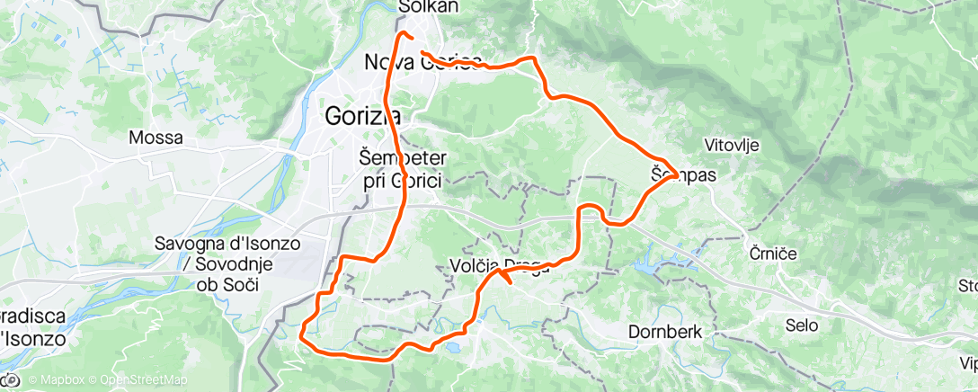 Map of the activity, Goriška