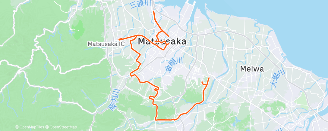Map of the activity, みえ松阪マラソン2025｜Mie Matsusaka Marathon 2025
