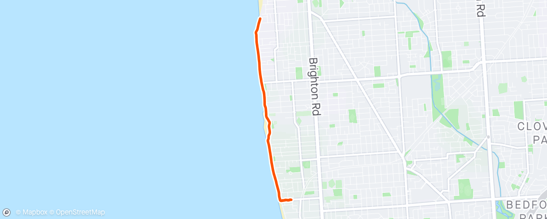 Map of the activity, the yard run