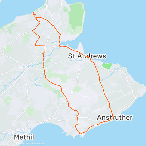 round fife and elie 78.1 km Road Cycling Route on Strava