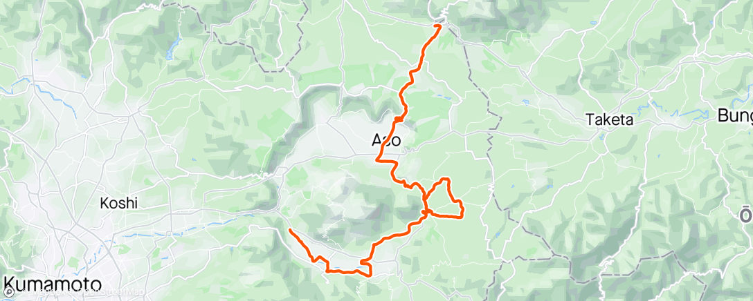 Map of the activity, Morning Ride