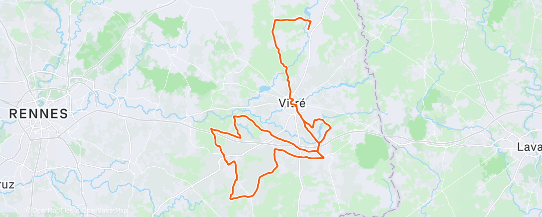 Map of the activity, En aval du Gossip Club 35