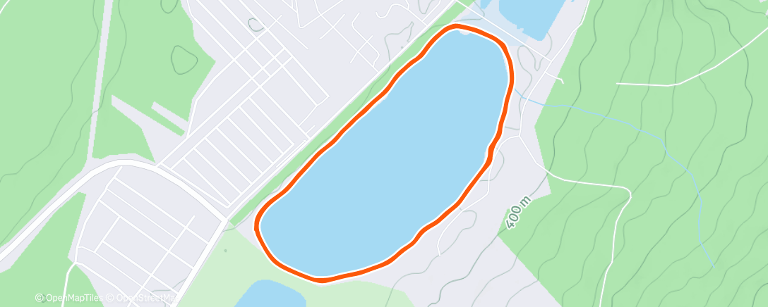 Map of the activity, Afternoon Nordic Ski