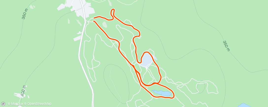 Map of the activity, Nordic ski