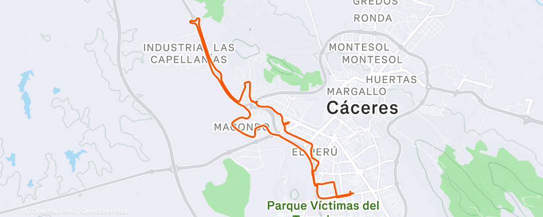 Map of the activity, Paseo para probar posiciones