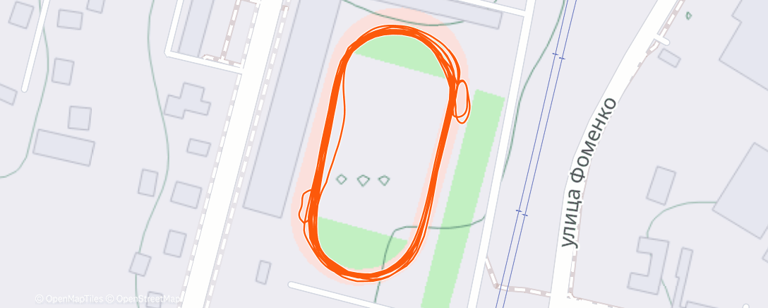 Map of the activity, Утренний забег