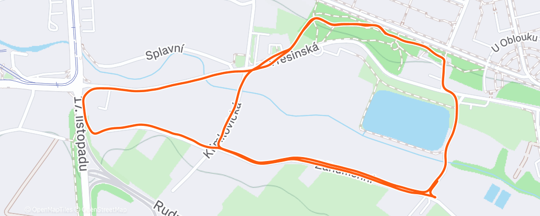 Map of the activity, Lunch Run