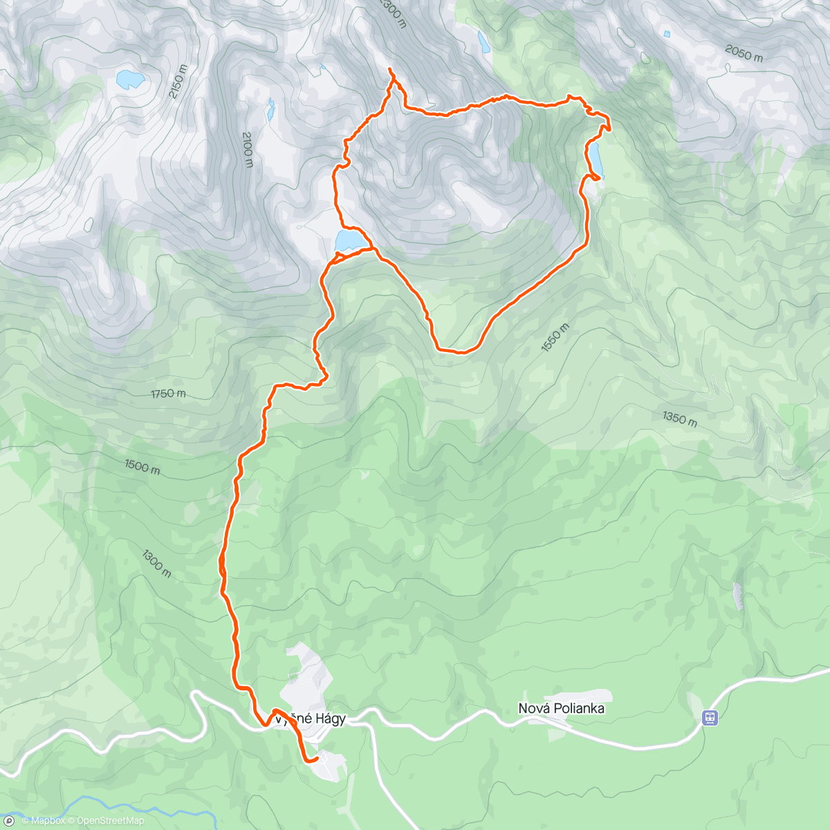 Carte de l'activité Velicky zlab - Gerlachovsky stít - Batizovsky zlab