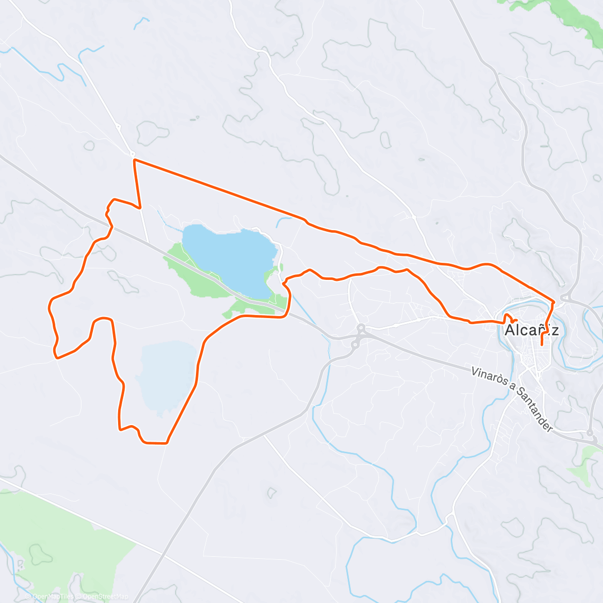 Карта физической активности (Bicicleta de montaña a la hora del almuerzo)