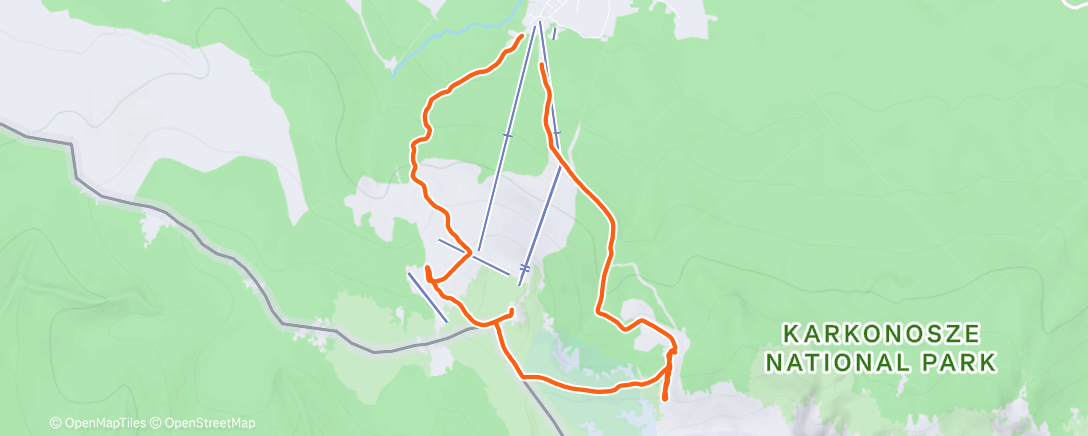 Map of the activity, Morning Backcountry Ski