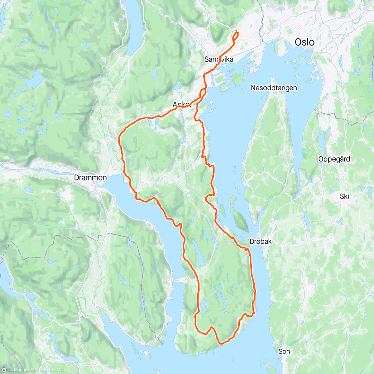 Map of the activity, LNCK Hurumrunden