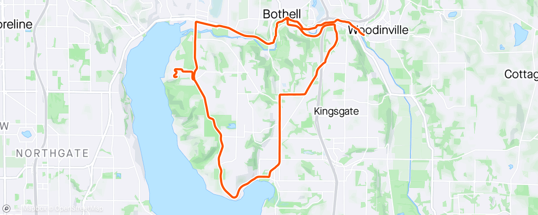 Map of the activity, Dusting off the road bike