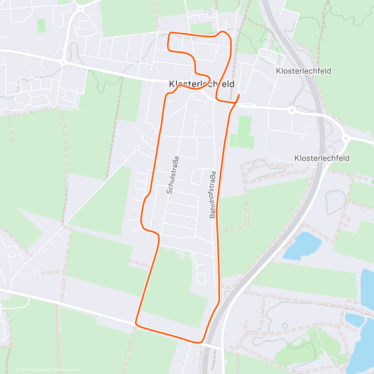 Карта физической активности (Eiskalte Heimatrunde)