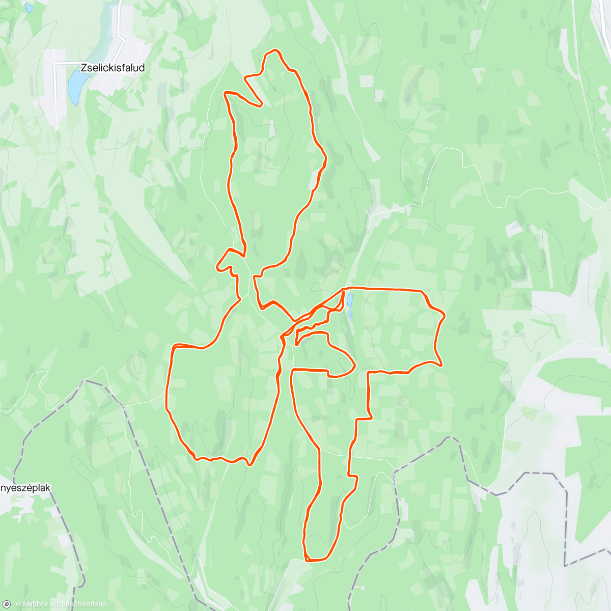 Mapa da atividade, Zselic maraton ebike 4. Hely