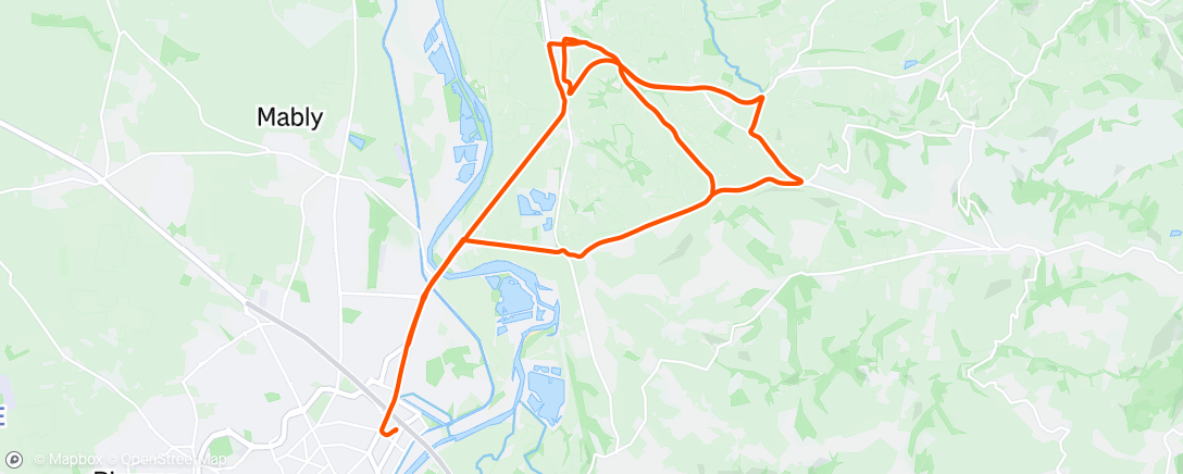 Map of the activity, Afternoon Ride