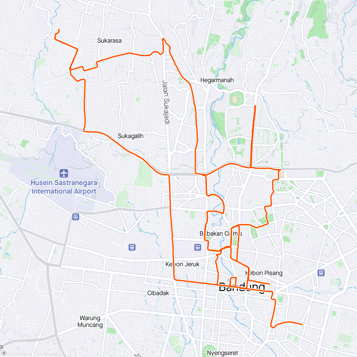 Map of the activity, 19.05.24: .City Ride