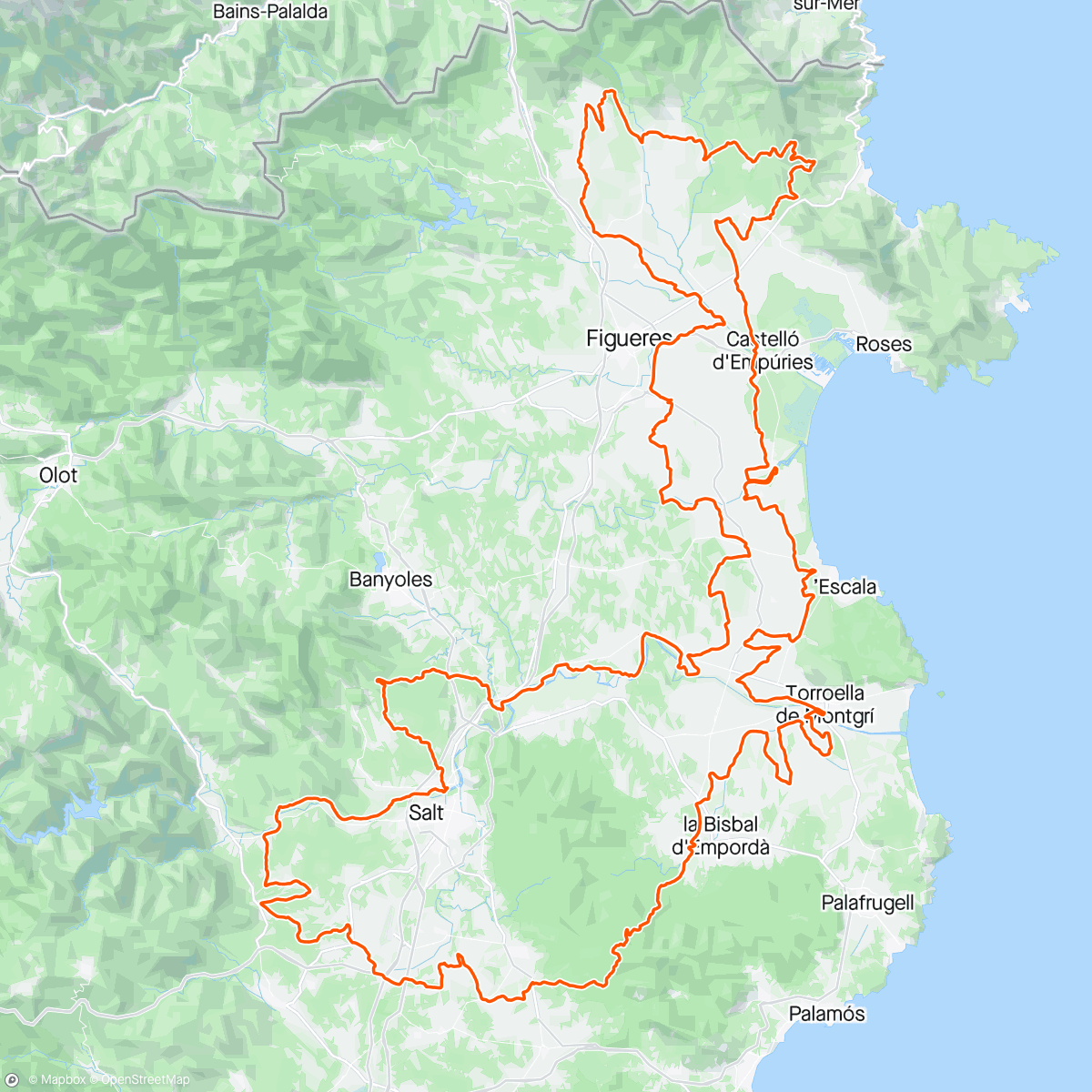 Map of the activity, The Traka 360