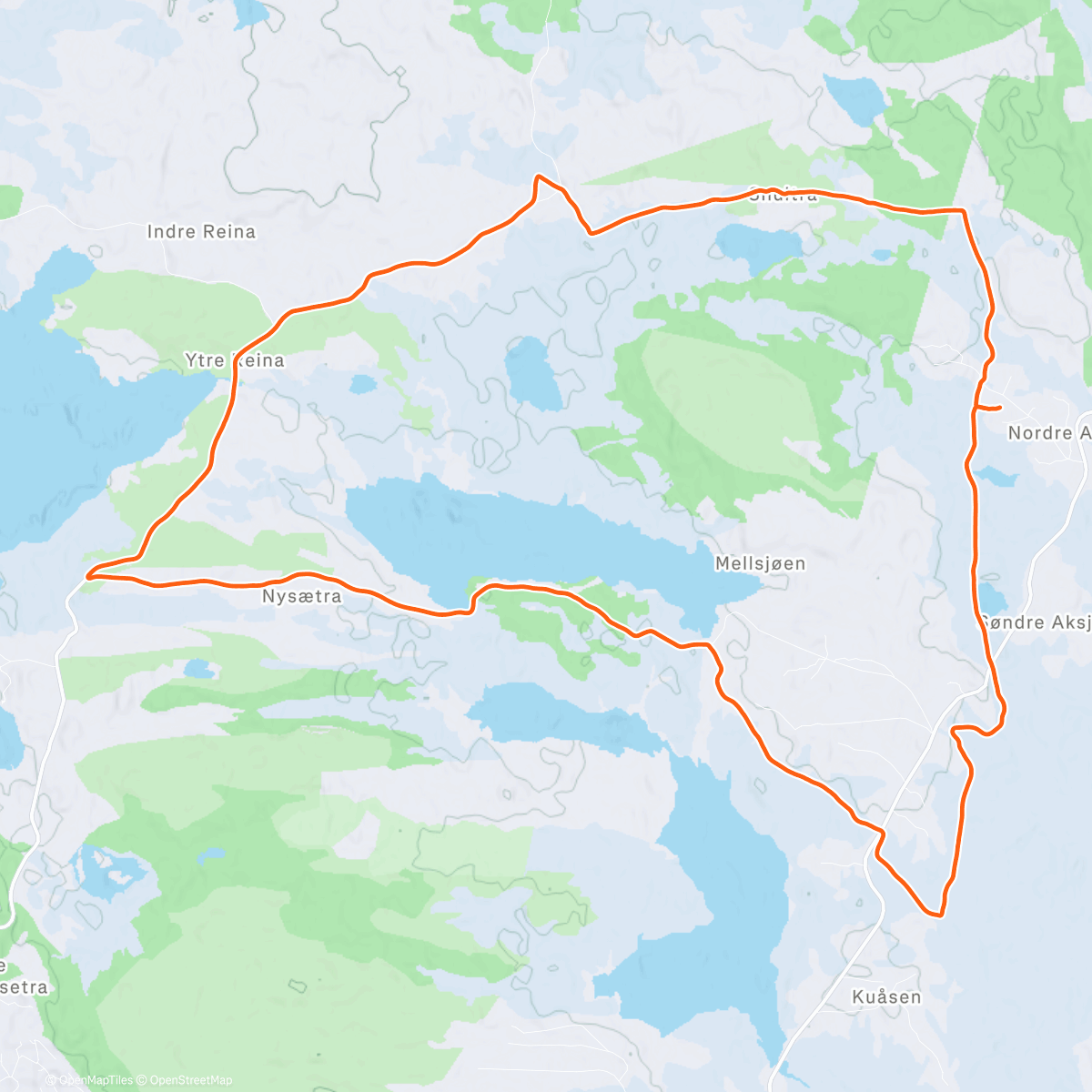 Map of the activity, Juleftasøkta 💫