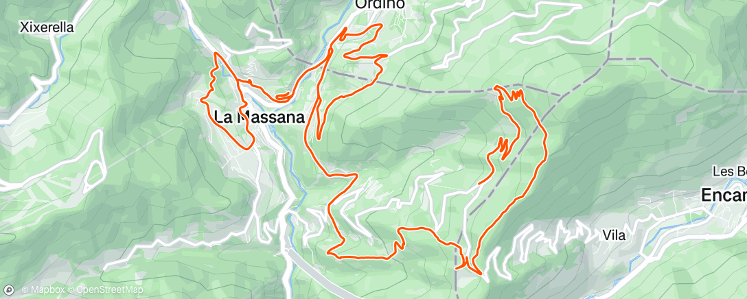 Map of the activity, Morning Mountain Bike Ride