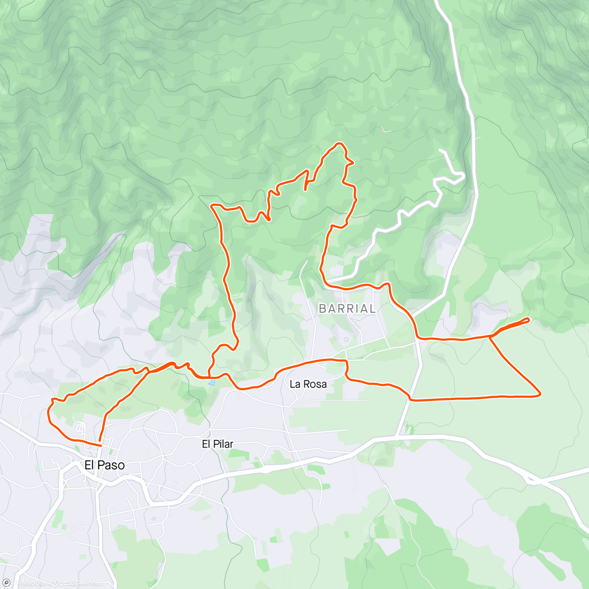 Map of the activity, Reventón la palma 2023