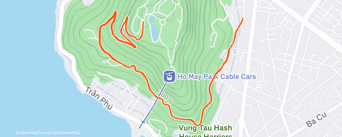 Map of the activity, Morning Trail Run