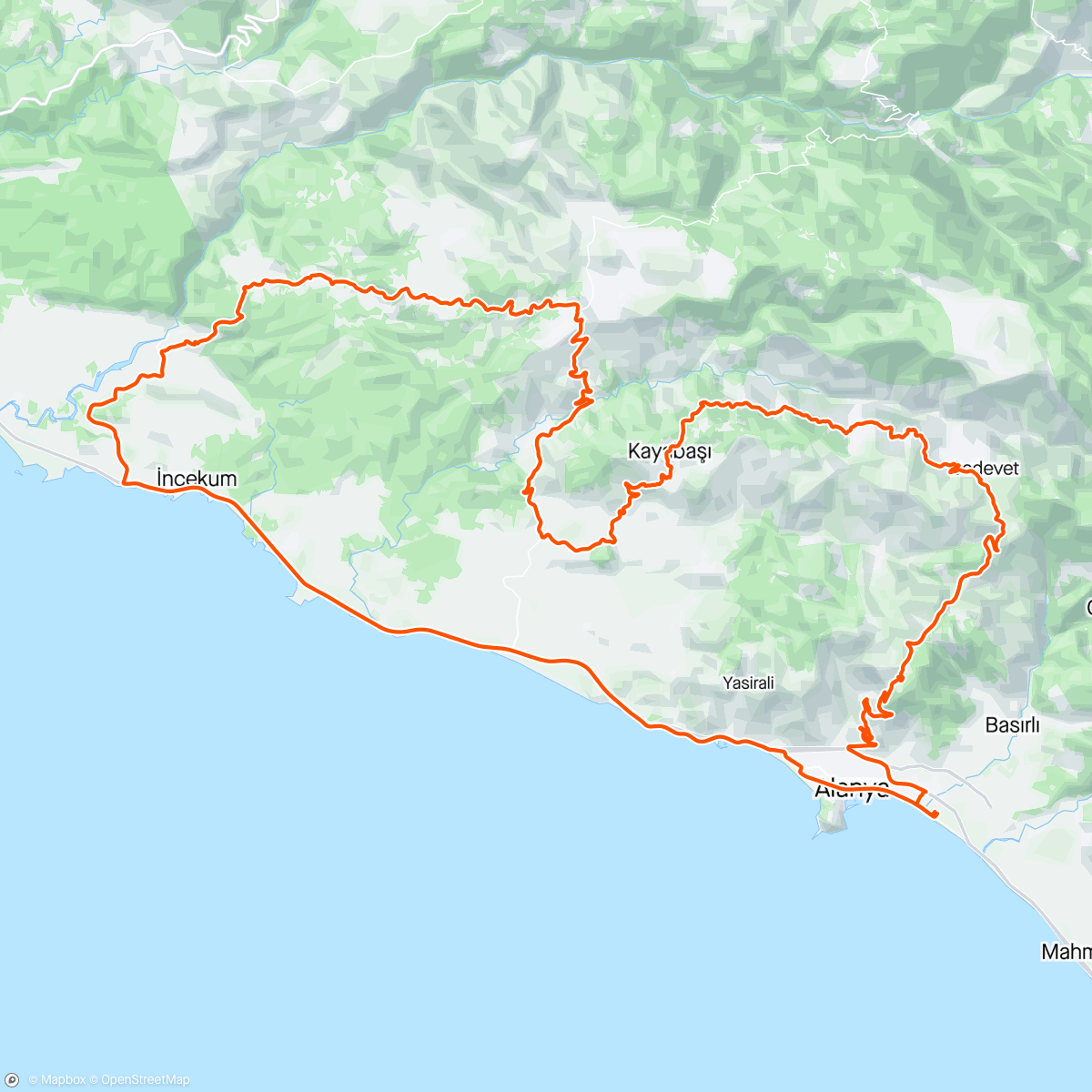 Map of the activity, Epic ride