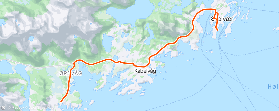 Map of the activity, Ørsnesvika