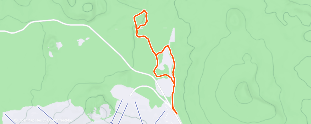 Map of the activity, Morning Backcountry Ski